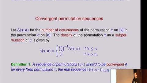 Limits of permutation sequences - Yoshi Kohayakawa