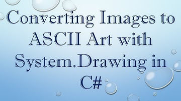 Converting Images to ASCII Art with System.Drawing in C#