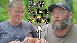 Day 32: Living on our #offgrid #arkansashomestead #couplebuilds #sustainableliving