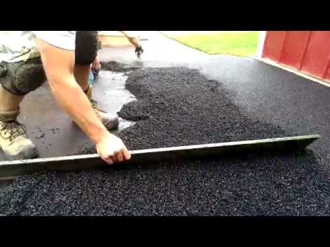 Recycled Rubber Surfacing base install - YouTube