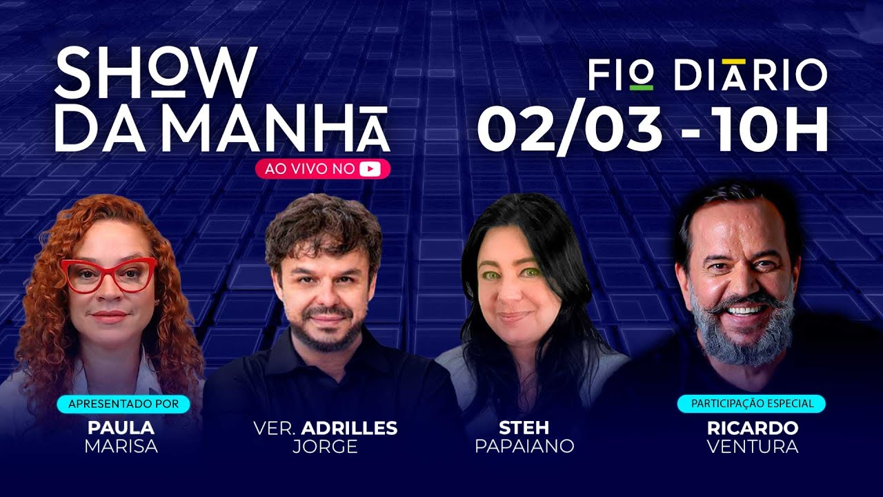 SHOW DA MANHÃ - OS ESCÂNDALOS QUE IRÃO INCENDIAR AS ELEIÇÕES - COM RICARDO VENTURA - 02/03/2026