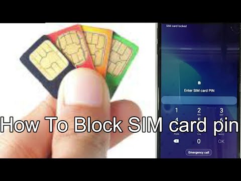 וִידֵאוֹ: כיצד לחסום כרטיס SIM בטלפון