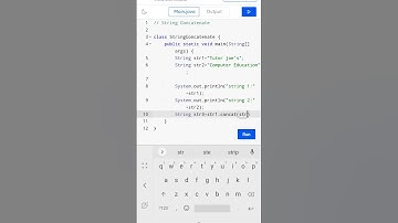 concatenate a given string to the end of another string #javaprogramming #codingguru #youtubeshorts