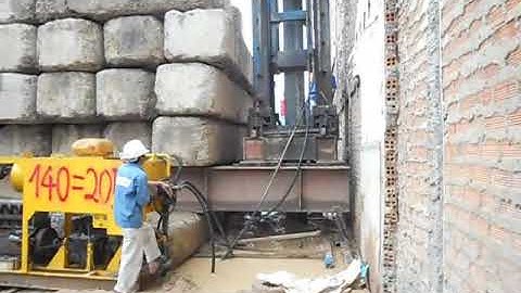 [THI CÔNG] Ép cọc kiểu consol + khoan dẫn cọc ly tâm D400