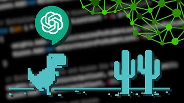 ChatGPT makes the Dino Game with a genetic neural network AI! (NO HUMAN WRITTEN CODE CHALLENGE)
