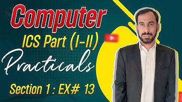 1st and 2nd Year Vertex Computer Practical Section 1 Practical 13 #Computer #Practical #Board #icse