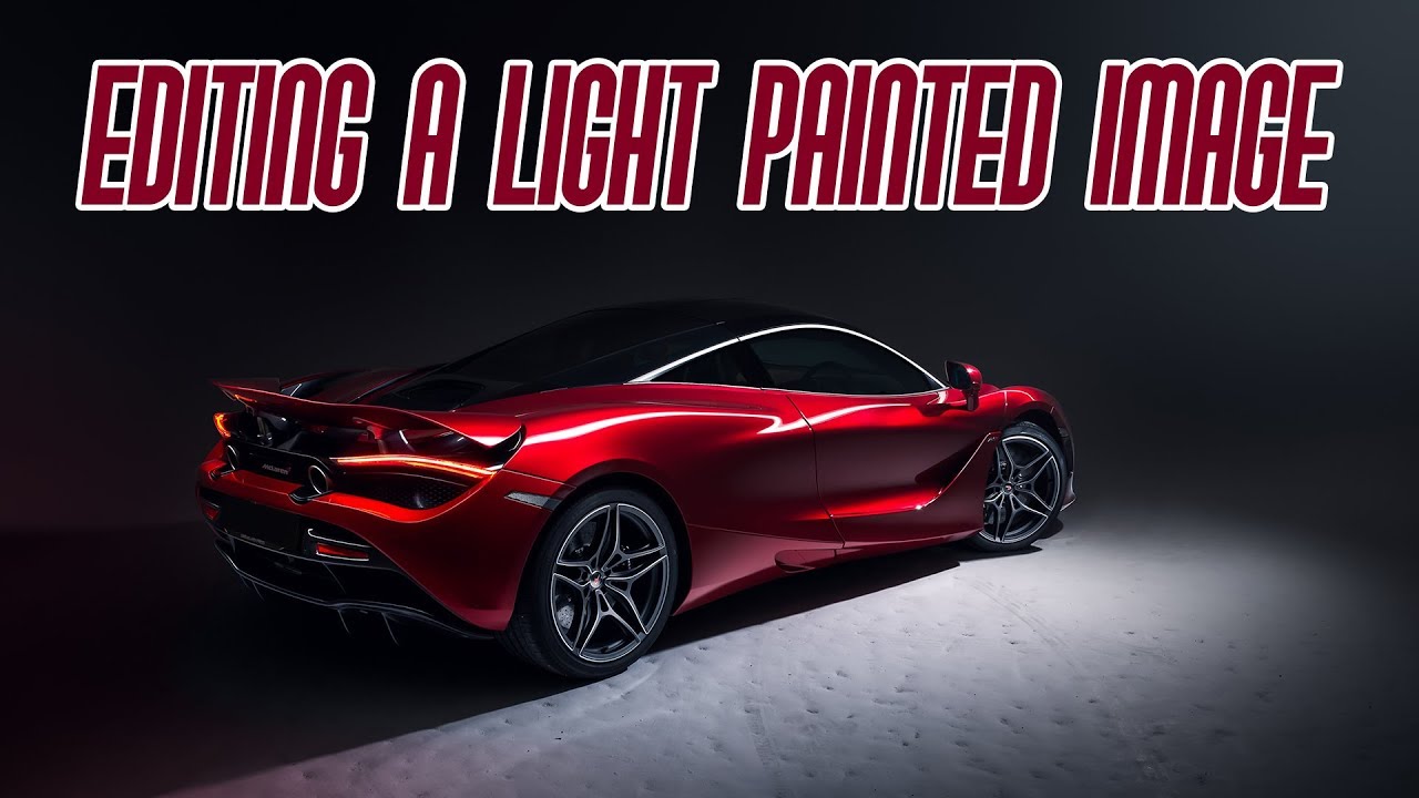 Editing a Light Painted Photo of a Car