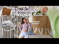 VLOG | BUYING FURNITURE, HOME WORKOUT, ZARA HAUL | a productive weekend!
