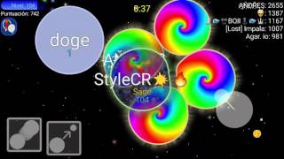 Nebulous - FFA Time Classic Mode Gameplay (agar.io Mobile) screenshot 5