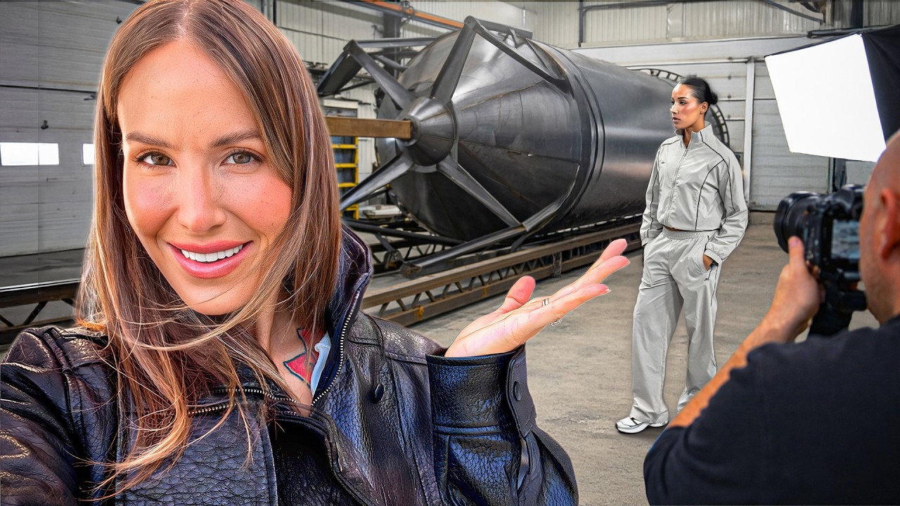 ON SHOOT NOTRE COLLECTION D'ACTIVE WEAR DANS UNE USINE DE MÉTAL!