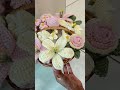 🌸 Crochet Flower Basket Transformation 🧺✨ | Handmade Crochet Decor #Shorts