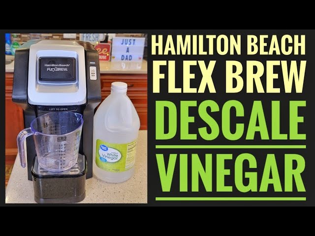 HOW TO DESCALE / CLEAN VINEGAR Black + Decker 12 Cup Mill & Brew