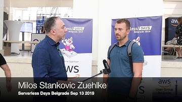 Milos Stankovic Zuehlke Interview at Serverless Days Belgrade 2019