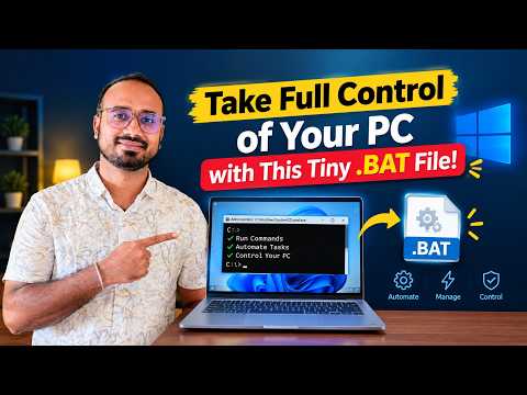 🖥️ Take Full Control of Your PC with This Tiny .BAT File! 🔥