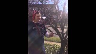 Christmas morning silly string