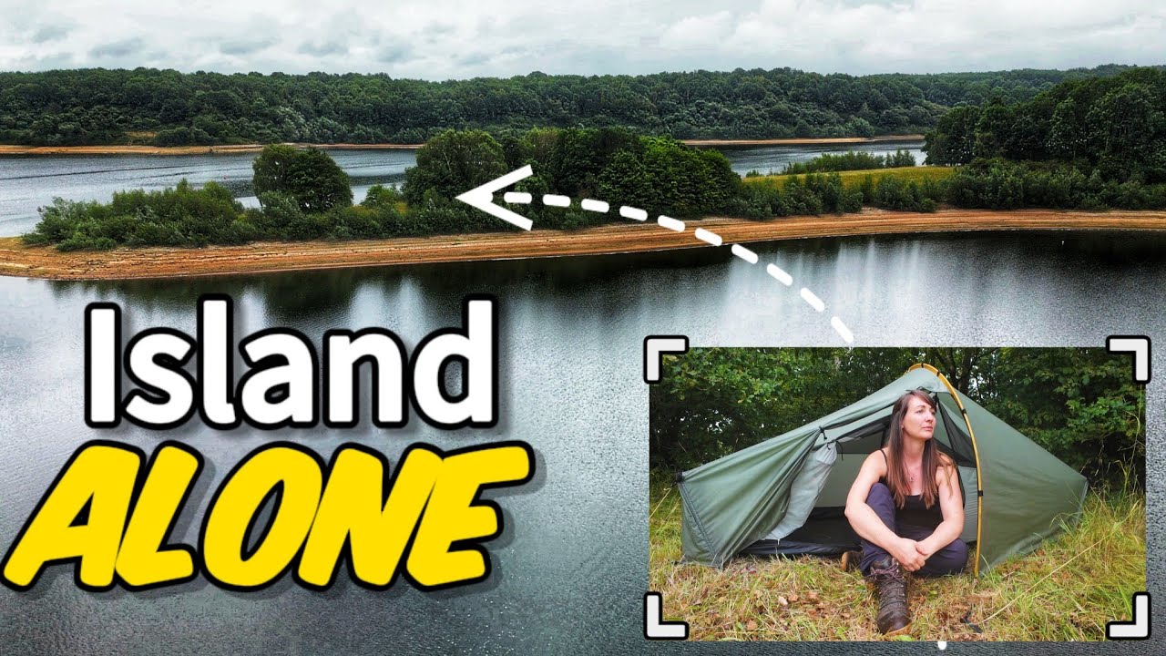 Camping ALONE on an Island 