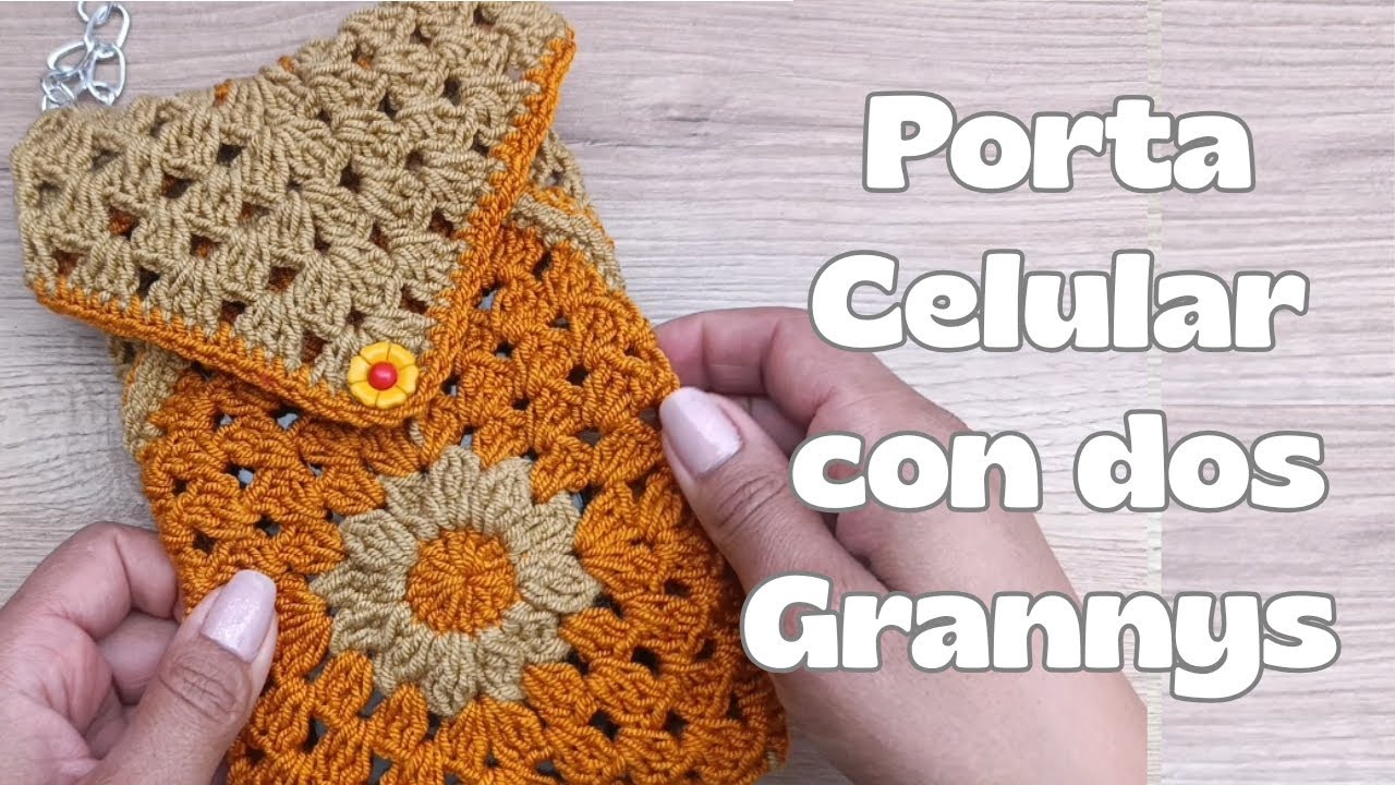 ✨🧶Porta Celular con Granny Margarita🧶✨