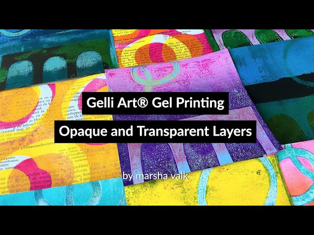 Gelli Arts Gel Printing Plate - 8 X 10 Gel Plate, Reusable Gel Printing  Plate, Printmaking Gelli Plate for Art, Clear Gel Monoprinting Plate, Gel