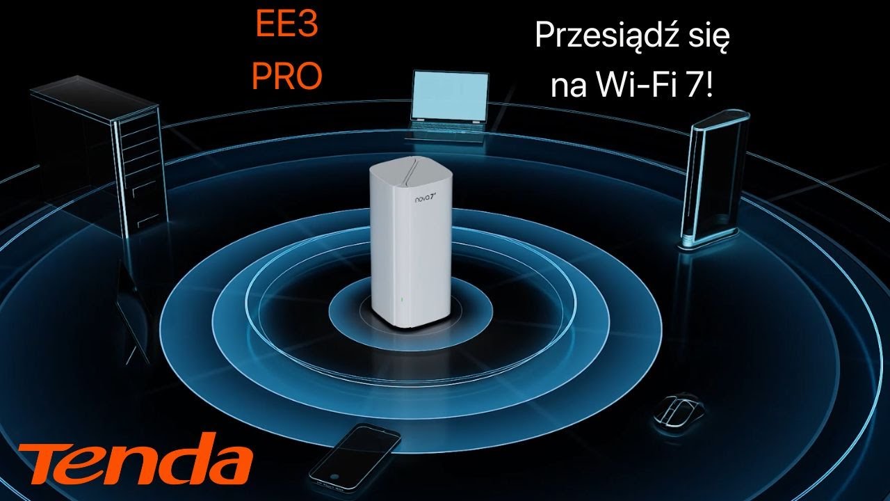 🌐 Wi-Fi 7 dla dużych domów 🏠 System Mesh Tenda EE3 Pro