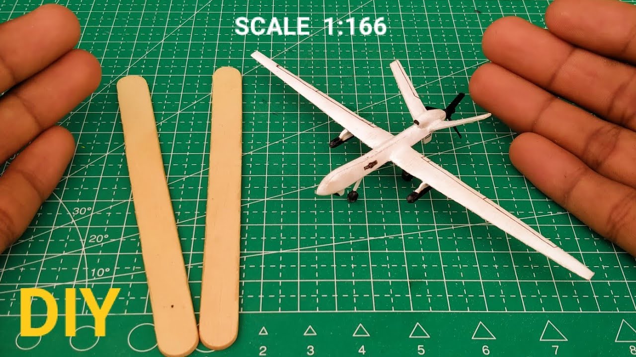 How to make Drone MQ 9 REAPER Ice Cream Sticks YouTube