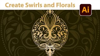 Adobe Illustrator Divider Tutorial - How to Design Vintage Swirls Flourishes with Brushes