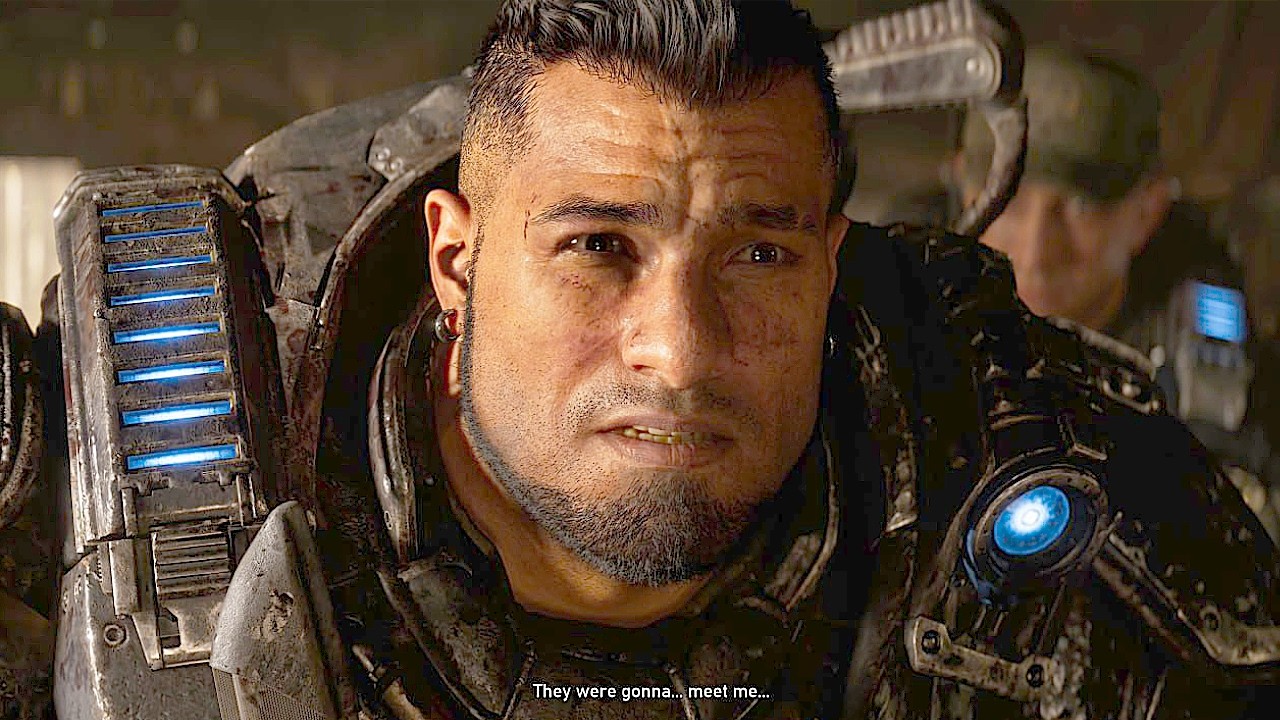 Dom Santiago Finds Out His Family Was Killed Scene - Gears Of War E-Day