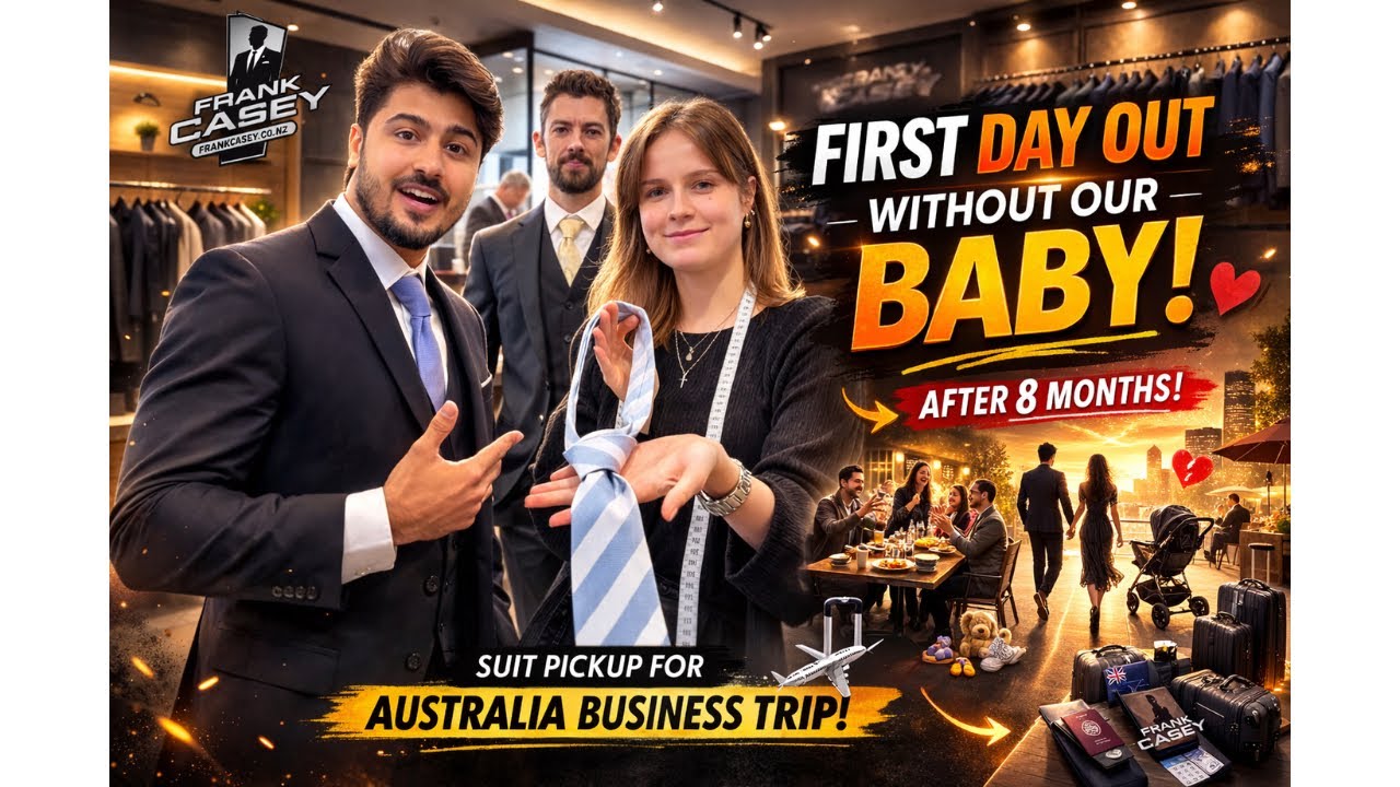 First Lunch Date Without Our Baby | Preparing for Australia Business Trip | Indian Chinese Couple 🇳🇿