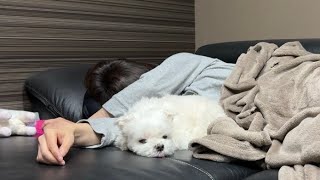 I fell asleep with the camera still on, and here's what happened