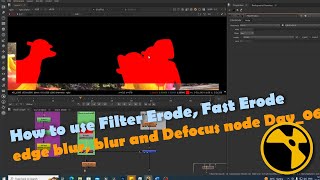 Nuke Tutorial: How to use Filter Erode, Fast Erode, edge blur, blur and Defocus node Day_06 [Hindi]