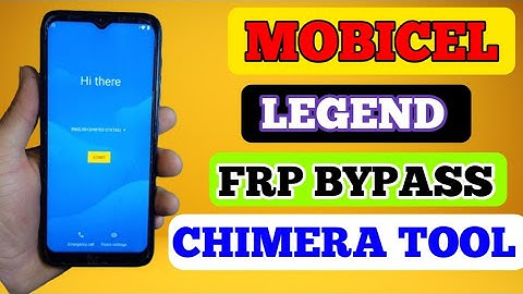 Mobicel Legend Frp Bypass With Pc/ Remove Google Account/ With Chimera Tool 2024