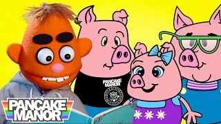 Three Little Pigs ♫| Nursery Rhymes for Kids | Pancake Manor