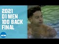 Shaine Casas wins the 100 Backstroke | 2021 NCAA Swimming Championships