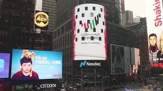 UAE Nation Brand - Nasdaq Tower, NY