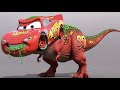 Lightning McQueen T-Rex Transformation | 3D Animation