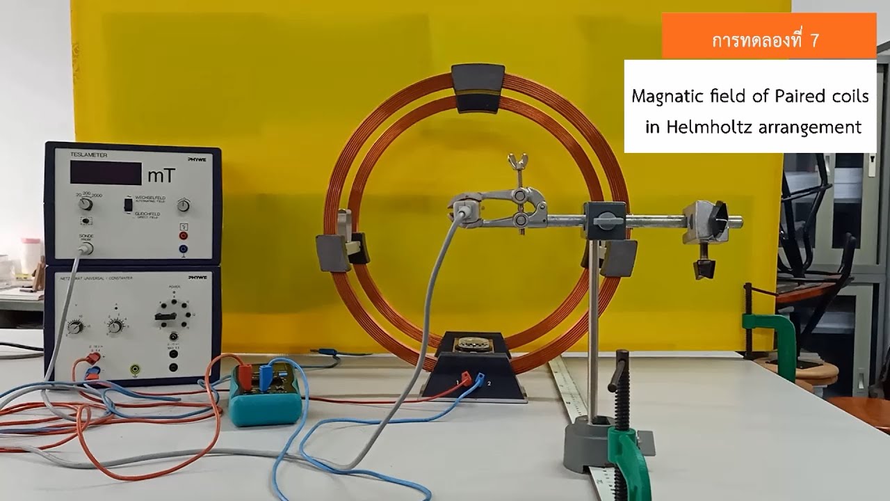 การทดลองที่7 Magnatic field of Paired coils in Helmholtz arrangement ...
