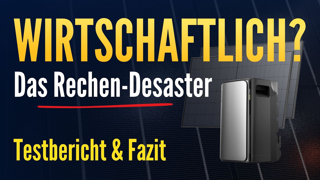 EcoFlow Stream Balkonkraftwerk mit Speicher: Wirtschaftlichkeit kaum berechenbar – auf YouTube ansehen