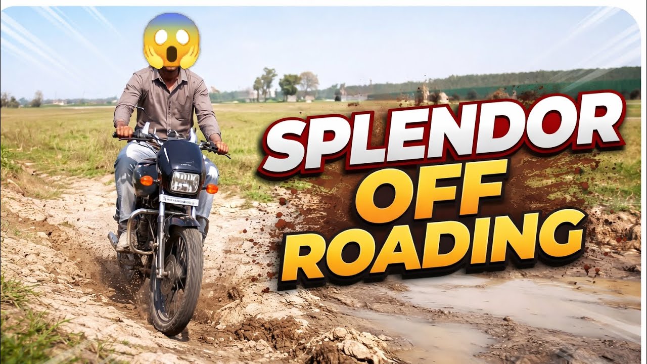 Splendor Off Roading Adventure | Desi Bike Ka Powerful Ride 💪🔥 #SplendorOffRoading  #HeroSplendor  