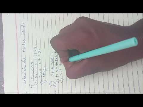Video Calculate Molar Mass - Caco3 / Ch3cooh / h2so4 - youtube