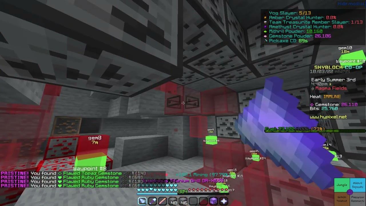 Latest Gemstone Mithril Gemstone Macro Mod for Hypixel Skyblock January 2026