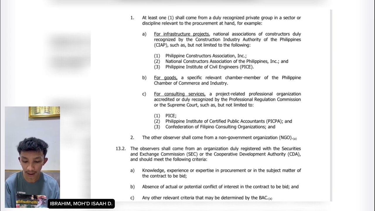 PART 3: RULE NO. 4 & 5 in PhilGeps - IBRAHIM, MOHAMMAD ISAAH D.