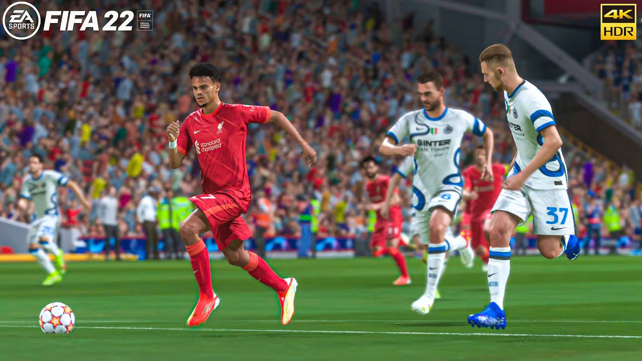 FIFA 22 - Liverpool Vs Inter Ft. Luis Díaz, Mane, Salah, | UEFA Champions League | 4K Gameplay