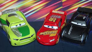 Disney Store/Shop Cars Light-Up Chase Racelott, Jackson Storm, Lightning McQueen (Neon Nights) Glow