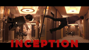 Inception Hallway Fights in LEGO - Side by side version |Blender 3D Animation