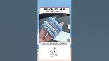 Set dây buộc tóc lò xo màu pastel xinh xỉu #biithichlamdep