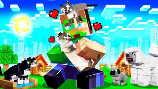TAMING *CUTE* CATS and DOGS in MINECRAFT!