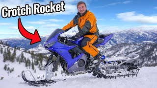 Crotch Rocket Snow Bike!