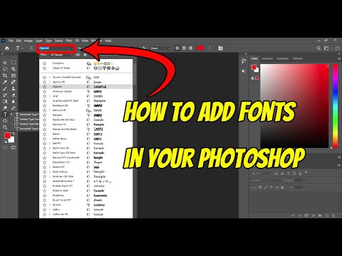 add fonts to photoshop