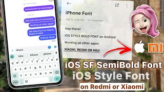 iOS San Francisco Semibold Font on Redmi, Xiaomi or Poco without zFont App screenshot 4