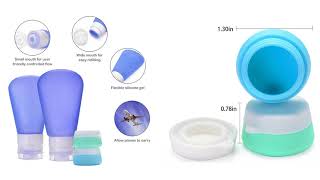 Portable 3-layer Leakproof Silicon Soft Travel Bottle Sets(8PCS) screenshot 5