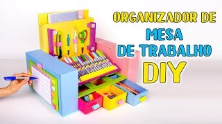 Organizador de papelão DIY para todos os materiais da sua casa